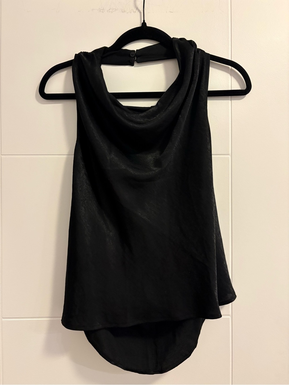 H&M Black Cowl Neck Tank Top